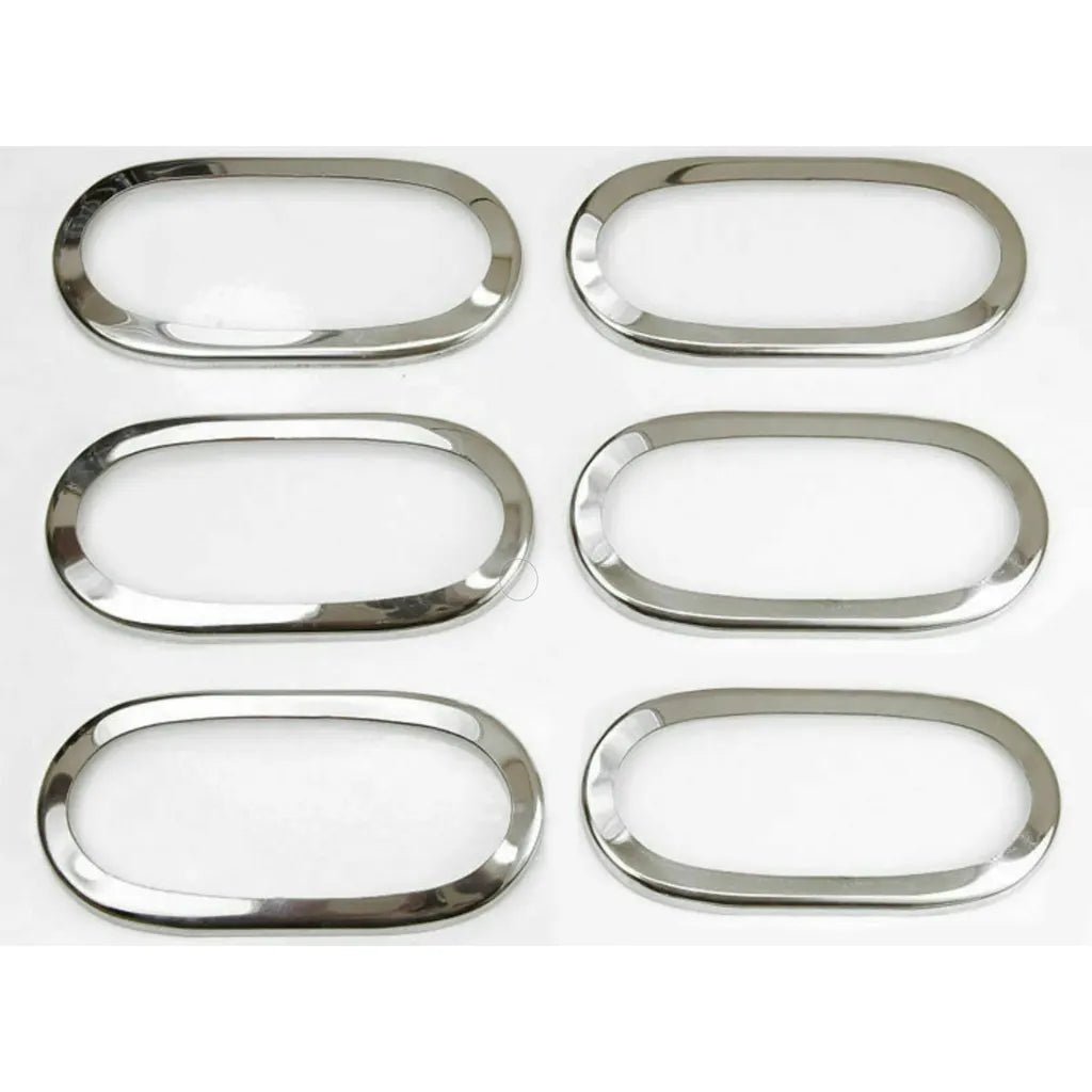 Fits VW Crafter / Mercedes Sprinter 2006-2017 Chrome Signal Lamp Reflector Frame Trim 6 Pcs - Luxell Europe