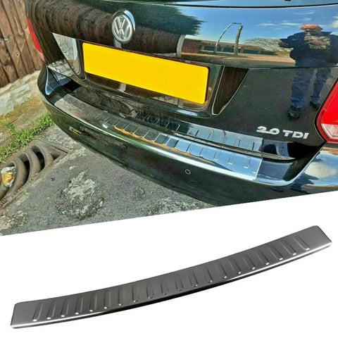 Fits VW Golf MK6 ESTATE 2008-2013 Chrome Rear Bumper Protector Scratch Guard - Luxell Europe