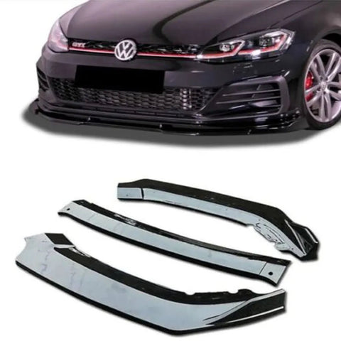 Fits VW Golf MK7 2012-2016 Front Bumper Lower Splitter Lip Spoiler - Luxell Europe