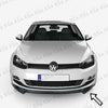 Fits VW Golf MK7 2012-2019 Front Bumper Lower Splitter Lip Spoiler - Luxell Europe
