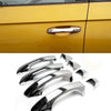 Fits VW Golf MK7 SKODA and SEAT Series Chrome Exterior Door Handle Cover 8 Pcs 4 DOOR - Luxell Europe