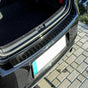 Fits VW Golf MK8 Estate 2019-2022 Carbon Look Chrome Rear Bumper Protector Scratch Guard - Luxell Europe
