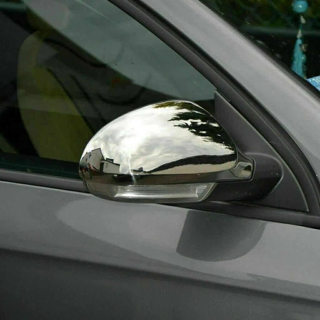 Fits VW Passat 3C B6 2005-2012 Chrome Side View Wing Mirror Trim Cover 2 Pcs - Luxell Europe