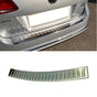 Fits VW Passat 3C B7 Estate 2010-2014 Chrome Rear Bumper Protector Scratch Guard - Luxell Europe