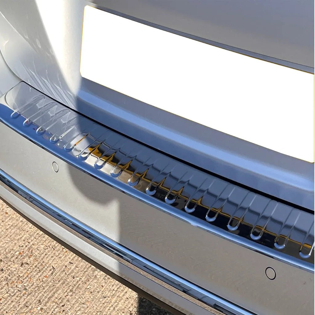 Fits VW Passat 3C B7 Estate 2010-2014 Chrome Rear Bumper Protector Scratch Guard - Luxell Europe