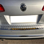 Fits VW Passat 3C B7 Estate 2010-2014 Chrome Rear Bumper Protector Scratch Guard - Luxell Europe