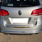 Fits VW Passat 3C B7 Estate 2010-2014 Chrome Rear Bumper Protector Scratch Guard - Luxell Europe