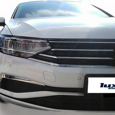 Fits VW Passat B8.5 Facelift 2018-2021 Chrome Fog Light Lamp Cover Surrounds Trim 2 Pcs - Luxell Europe