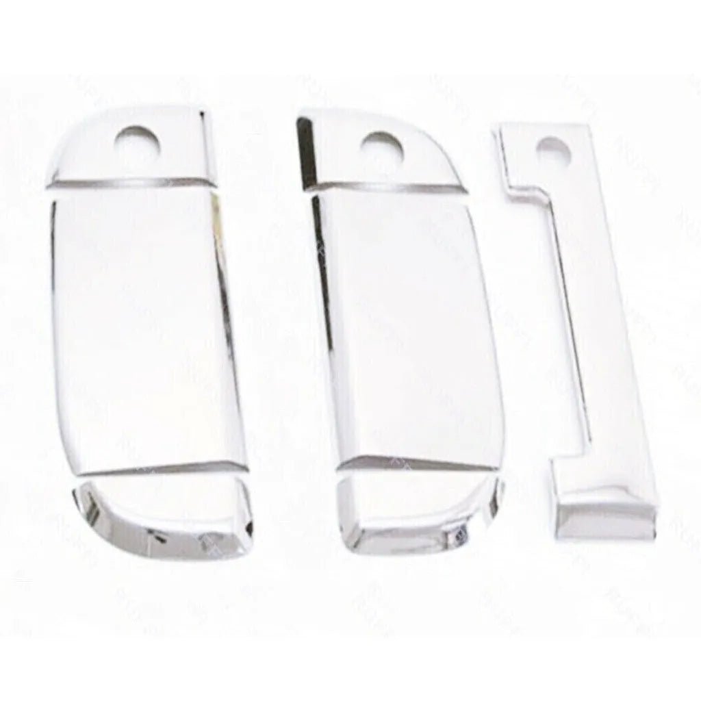 Fits VW T4 Transporter Caravelle (LHD) 1995-2003 Chrome Exterior Door Handle Cover 7 Pcs (3 DOOR) - Luxell Europe