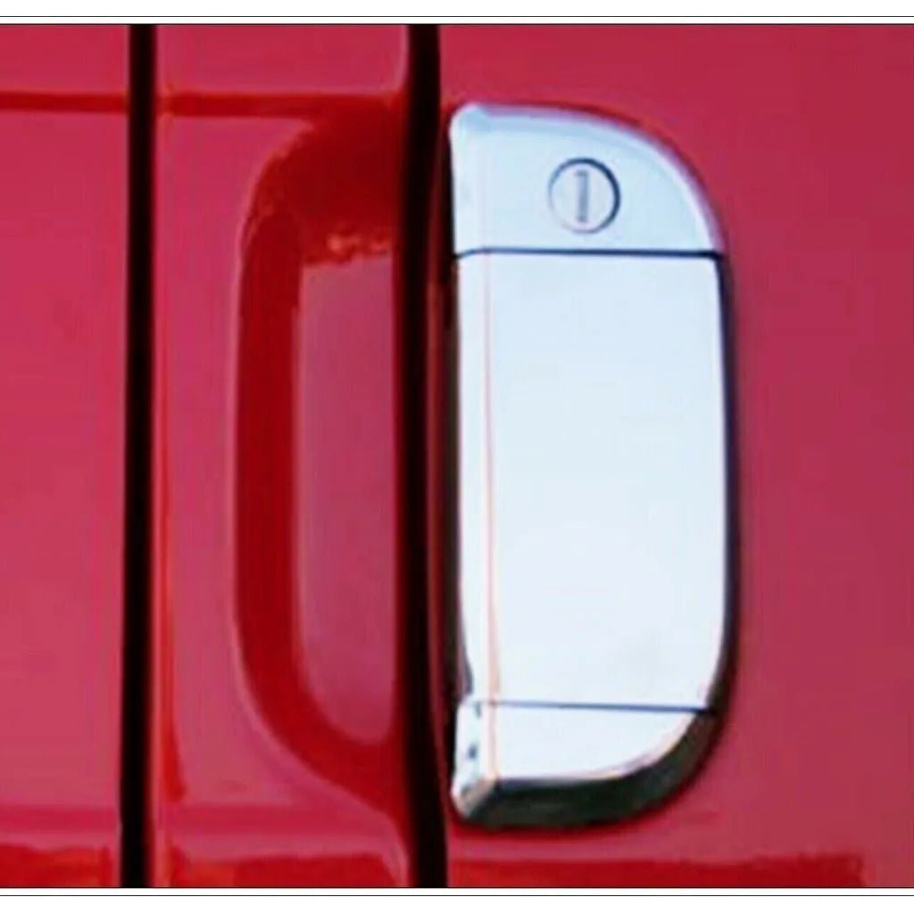 Fits VW T4 Transporter Caravelle (LHD) 1995-2003 Chrome Exterior Door Handle Cover 7 Pcs (3 DOOR) - Luxell Europe