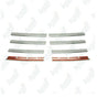 Fits VW T5 Transporter 2003-2009 Chrome Front Grille Trim Streamer 8 Pcs - Luxell Europe