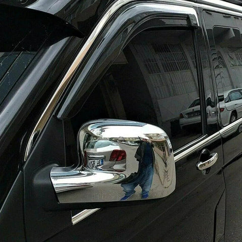 Fits VW T5 Transporter Caravelle 2003-2009 Caddy 2003-2014 Side View Wing Mirror Trim Cover 2 Pcs (LHD) - Luxell Europe