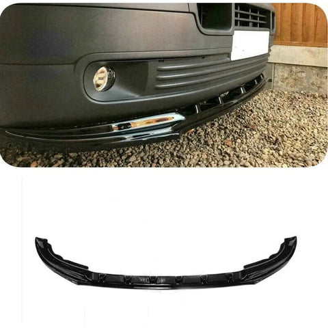 Fits VW T5 Transporter / Caravelle 2003-2009 Front Bumper Lower Splitter Lip Spoiler - Luxell Europe