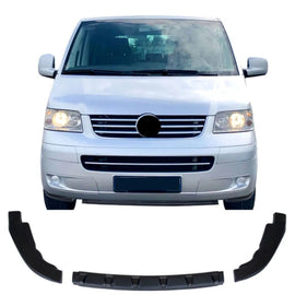 Fits VW T5 Transporter / Caravelle 2003-2009 Front Bumper Lower Splitter Lip Spoiler (MATTE) - Luxell Europe