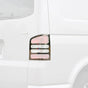 Fits VW T5 Transporter / Caravelle 2003-2015 (SINGLE TAILGATE) Chrome Plated Brake Lamp Tail Light Trim Cover 2 Pcs - Luxell Europe