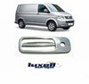Fits VW T5 Transporter Caravelle 2004-2010 Chrome Tailgate Exterior Door Handle Cover 2 Pcs - Luxell Europe