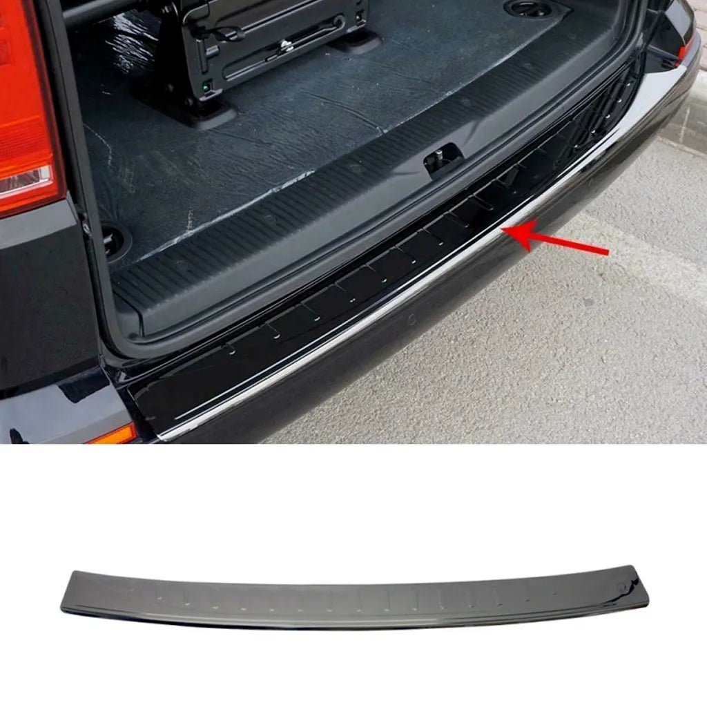 Fits VW T6 T6.1 Transporter 2015-2021 DARK Chrome Rear Bumper Protector Scratch Guard - Luxell Europe