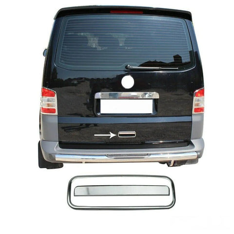Fits VW T6 Transporter Caravelle 2015-2021 Chrome Tailgate Exterior Door Handle Cover - Luxell Europe