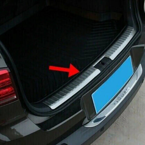 Fits VW Tiguan 2007-2015 Chrome Inner Rear Bumper Protector Scratch Guard - Luxell Europe