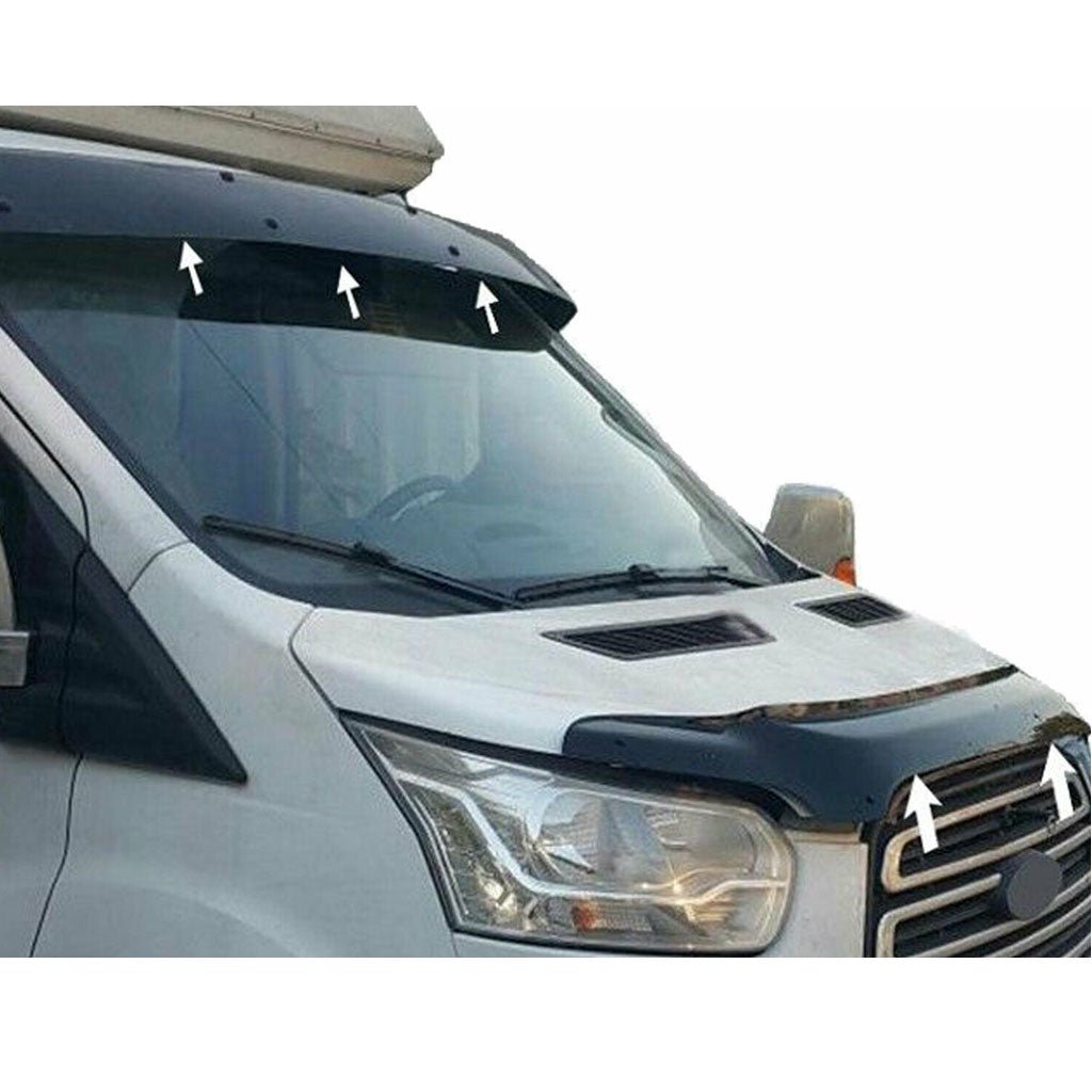 For Ford Transit Mk8 Sun Visor And Bonnet Protector - Luxell Europe