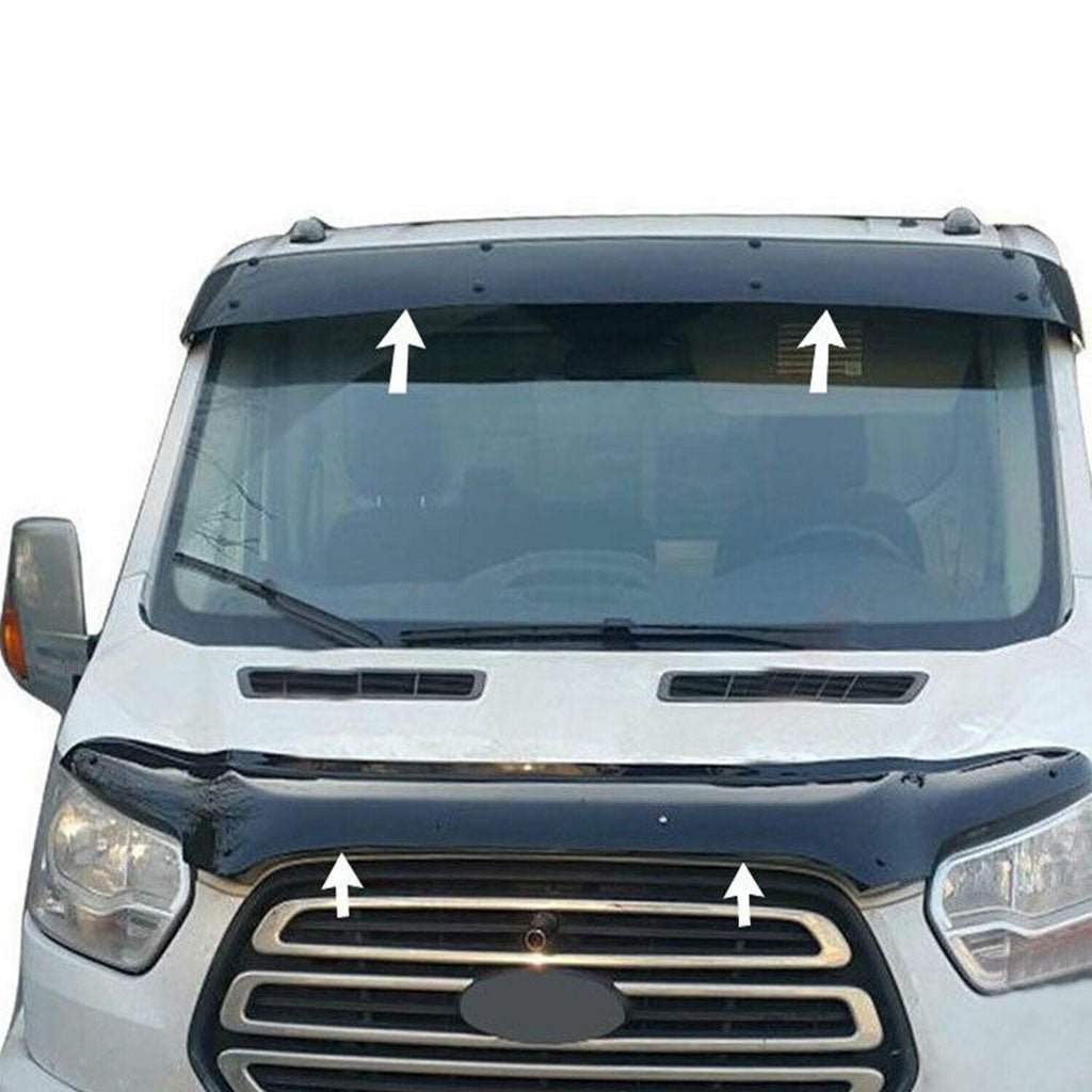 For Ford Transit Mk8 Sun Visor And Bonnet Protector - Luxell Europe