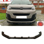 Lower Front Gloss Black Abs Splitter Bumper Lip For Citroen Dispatch 2016-2023 - Luxell Europe