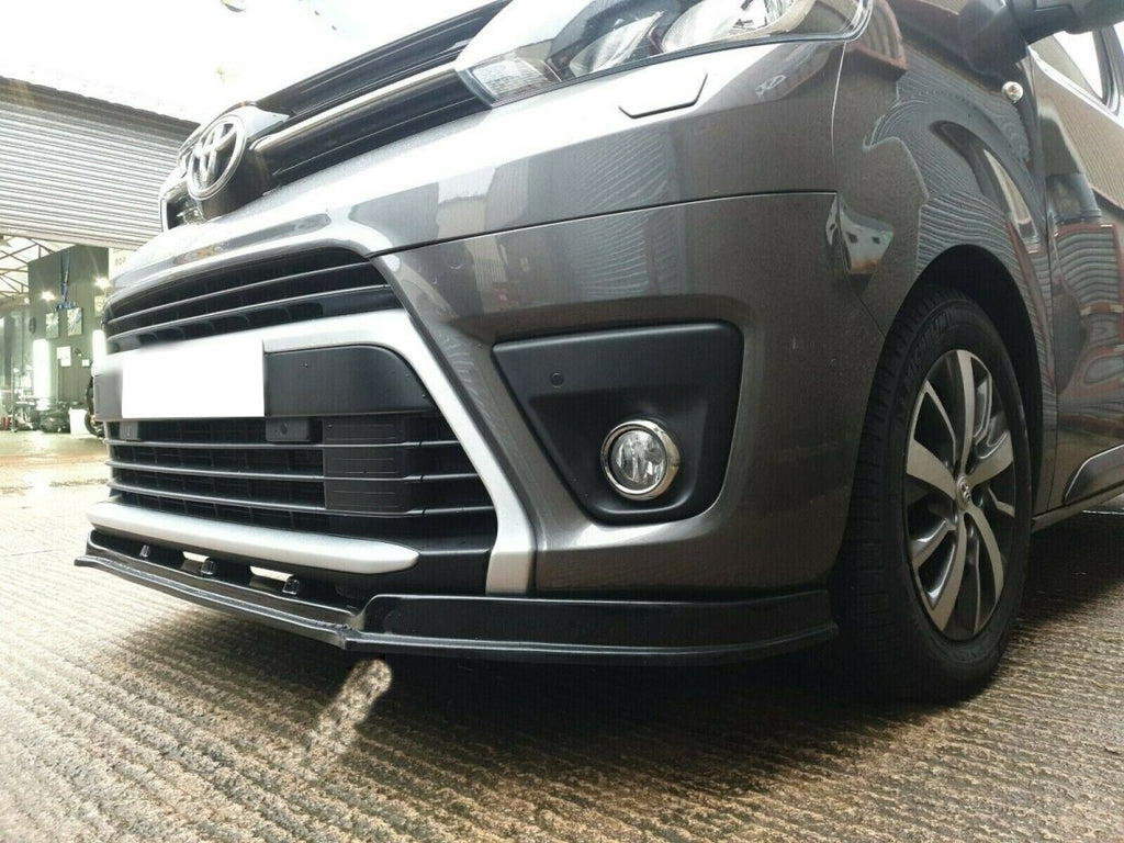 Lower Front Gloss Black Abs Splitter Bumper Lip For Citroen Dispatch 2016-2023 - Luxell Europe