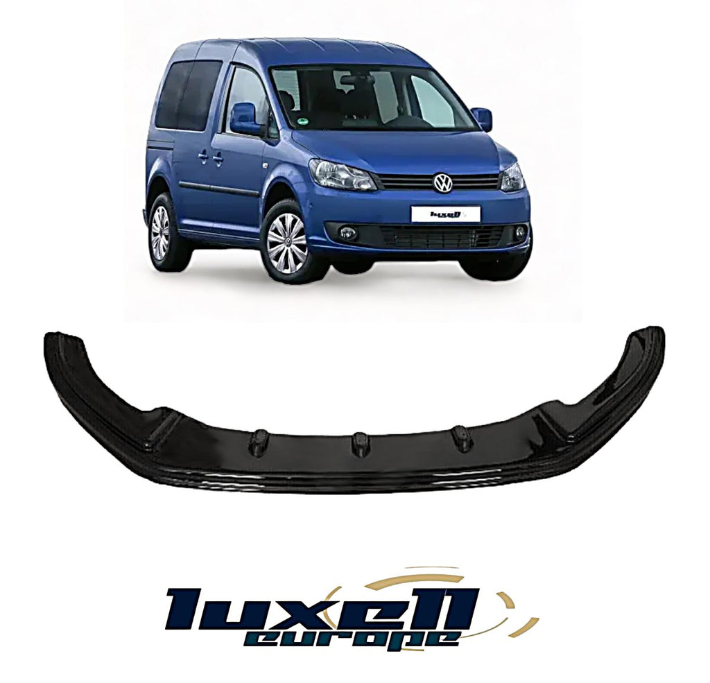 Lower Front Gloss Black Splitter Spoiler Lip FITS Caddy MK4 2015-2020 - Luxell Europe