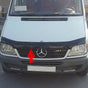 Mercedes Sprinter W901-903 1998-2006 Sun Visor And Bug Guard Solid Black Acrylic - Luxell Europe