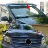 Mercedes Vito W447 2014-2022 Sun Visor And Bug Guard Solid Black Acrylic - Luxell Europe