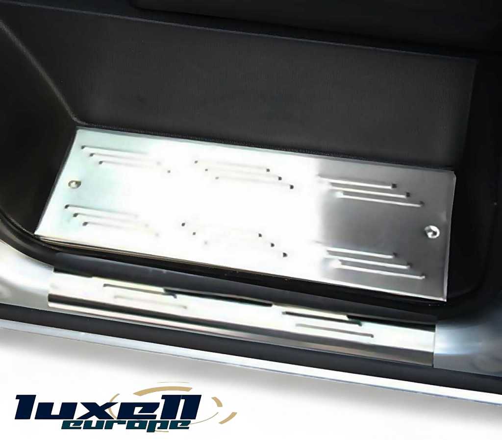 Premium Door Sill Trim Covers Protectors - Set of 3 for Ford Transit Custom 2012-2022 - Luxell Europe