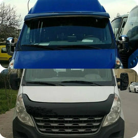 Renault Master 2010-2014 Sun Visor And Bug Guard Solid Black Acrylic - Luxell Europe