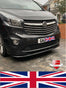 Renault Trafic 2014> X82 Front Lower Abs Gloss Black Splitter Bumper Lip Spoiler - Luxell Europe