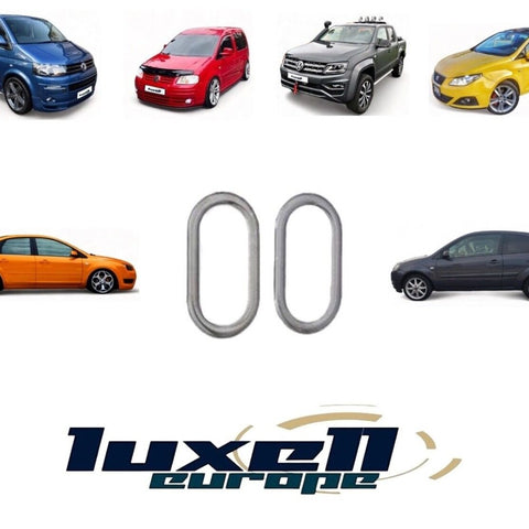 Side Turn Signal Light Frame Trim Frame 2Pcs S. Steel (FITS please check the ad) - Luxell Europe