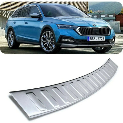 Skoda Super B Iv 2020+ Chrome Rear Bumper Sill Cover - Luxell Europe