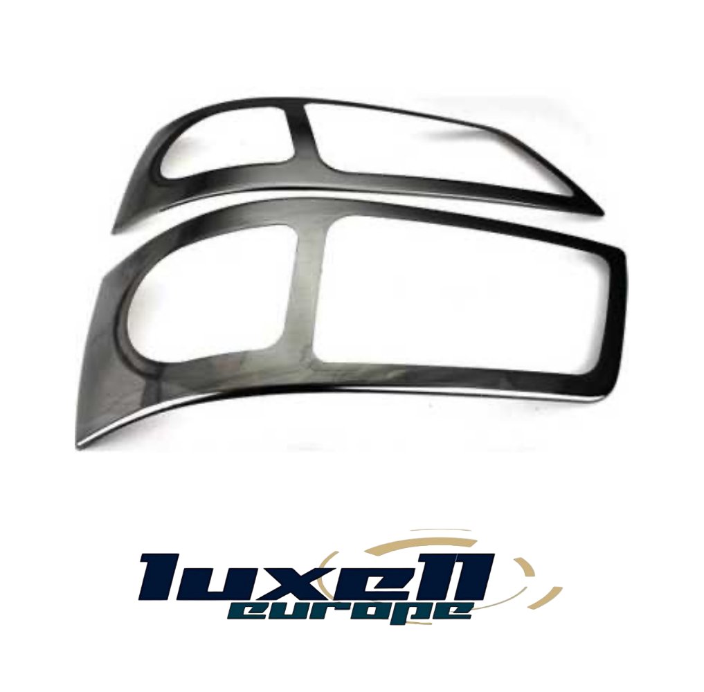 Stainless Steel Headlight Trim Cover Set 2 Pcs for T5 Transporter 2003-2009 - Luxell Europe