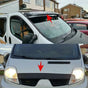 Sun Visor And Bug Guard Solid Black Acrylic 2001-2013 Trafic/Vivaro - Luxell Europe