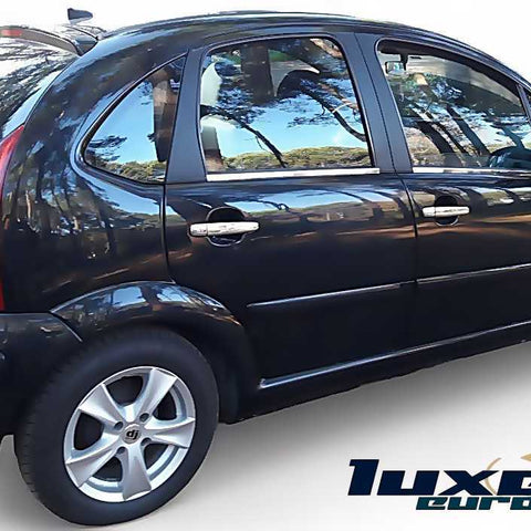 Upgrade Your Ride Chrome Door Handle Covers for Peugeot 307, Citroen C3 2002-2008 - Stainless Steel Exterior Enhancement - Luxell Europe
