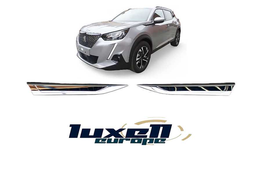 Upgrade Your Ride Chrome Window Frame Sill Trim Strips for Peugeot 2008 2019-2022 (2 Pcs) - Luxell Europe