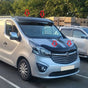 Vauxhall Opel Vivaro 2014-2018 Sun Visor And Bug Guard Solid Black Acrylic - Luxell Europe