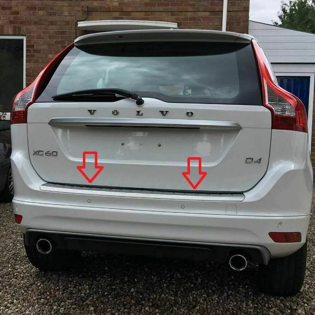 Volvo Xc-60 Facelift 2014-17 Chrome Rear Bumper Protector Scratch Guard S.Steel - Luxell Europe