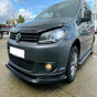 Vw Caddy Mk3 10-14 Wind Bonnet Stone&Abs Gloss Black Splitter Spoiler Bumper Lip - Luxell Europe