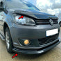 Vw Caddy Mk3 10-14 Wind Bonnet Stone&Abs Gloss Black Splitter Spoiler Bumper Lip - Luxell Europe