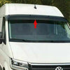 Vw Crafter/Man Tge 2016-2022 Sun Visor And Bug Guard Solid Black Acrylic - Luxell Europe