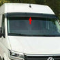 Vw Crafter/Man Tge 2016-2022 Sun Visor And Bug Guard Solid Black Acrylic - Luxell Europe