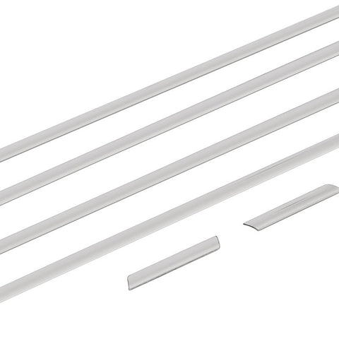 Vw Golf 8 Window Trim Cover 6 Pcs. S.Steel - Luxell Europe