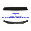 Vw T5 Transporter 2003-2009 Sun Visor And Bug Guard Solid Black Acrylic - Luxell Europe