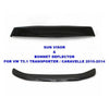 Vw T5.1 Transporter 2010-2014 Sun Visor And Bug Guard Solid Black Acrylic - Luxell Europe