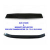 Vw T6/T6.1 Transporter 2015-2022 Sun Visor And Bug Guard Solid Black Acrylic - Luxell Europe